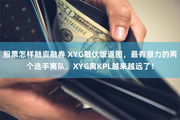 股票怎样融资融券 XYG散伙饭返图，最有潜力的两个选手离队，XYG离KPL越来越远了！